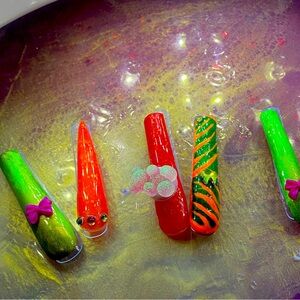 XXL acrylic press on nails